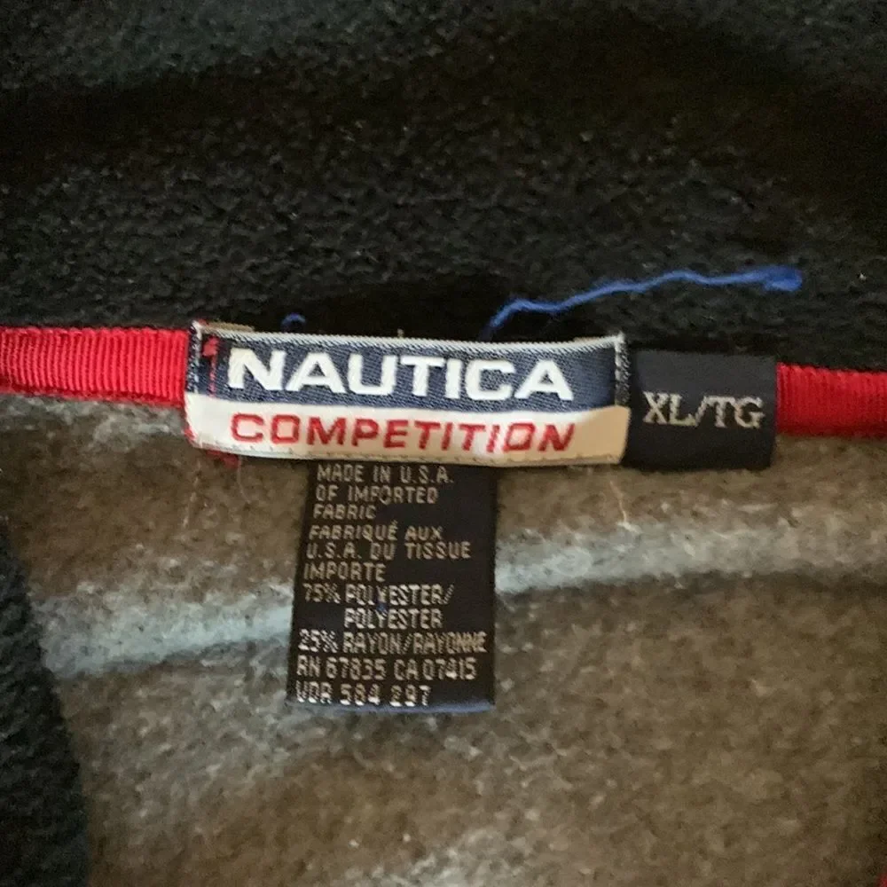 Made in‎ USA Nautica Competition 3 Quarter Zip Fleece Jacket